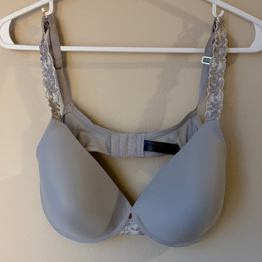Natori Gray Lace Accent Bra
